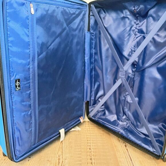 JESSICA SIMPSON HARDSIDE ROLLER LUGGAGE Vibrance suitcase Carry on 20” - Picture 11 of 11